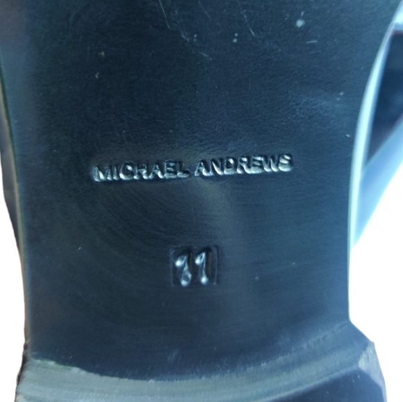 MICHAEL ANDREWS Men’s Blue Patent Belgian Slipper Loafers Sz 11 Shoes Old Money - Picture 13 of 13